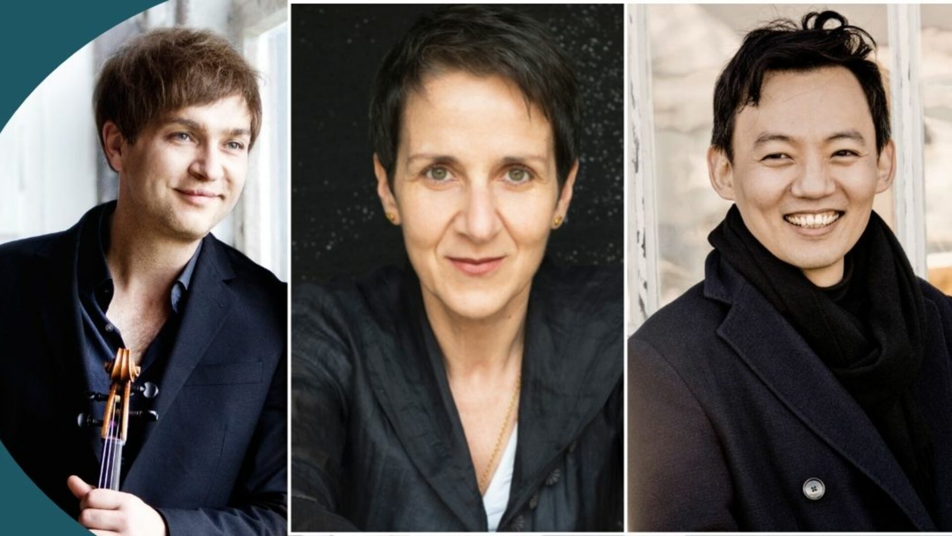 Nils Mönkemeyer, Konstantia Gourzi, William Youn | © Irène Zandel, Giorgos Mavropoulos