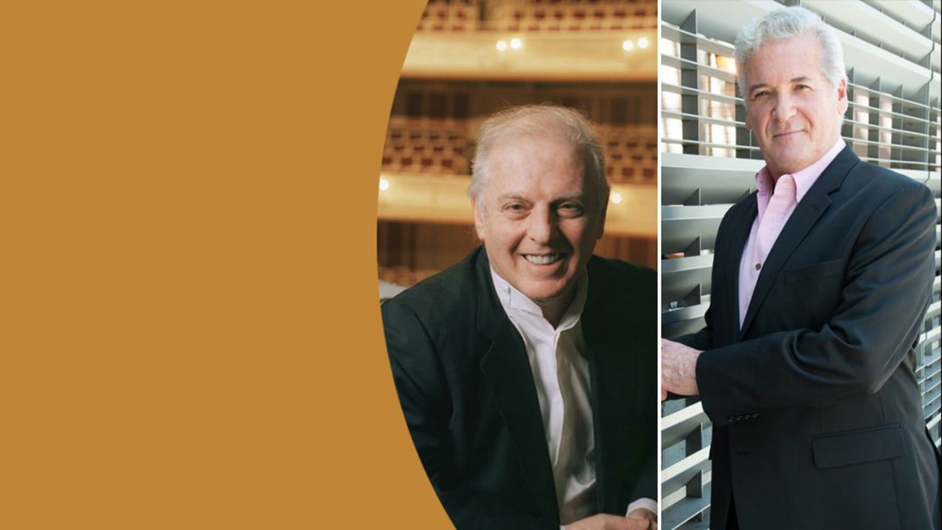 PINCHAS ZUKERMAN & DANIEL BARENBOIM | © MarcoBorggreve, © CherylMazak PINCHAS ZUKERMAN & DANIEL BARENBOIM | © MarcoBorggreve, © CherylMazak