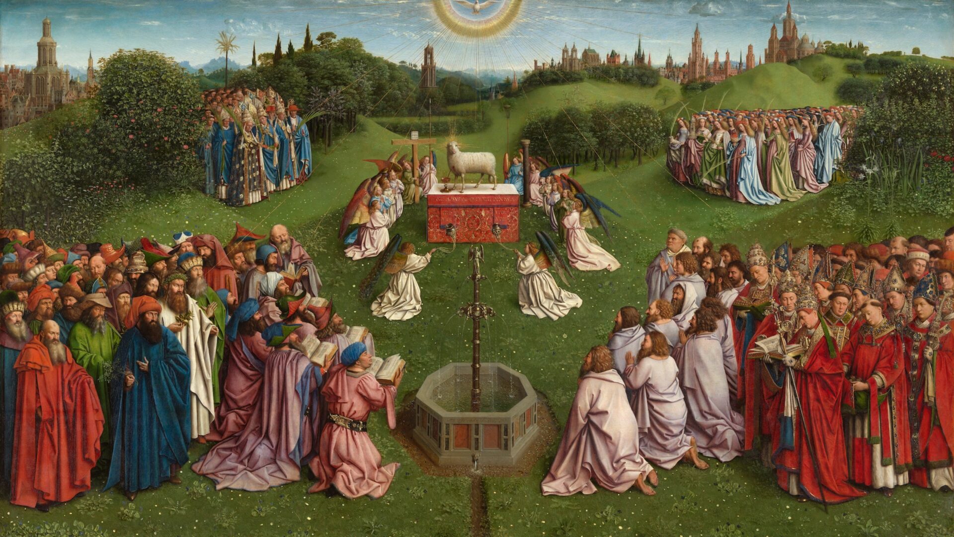 Jan van Eyck, Ghent Altar at St. Bavo Cathedral | © Hugo Maertens, Dominique Provost Jan van Eyck, Ghent Altar at St. Bavo Cathedral | © Hugo Maertens, Dominique Provost