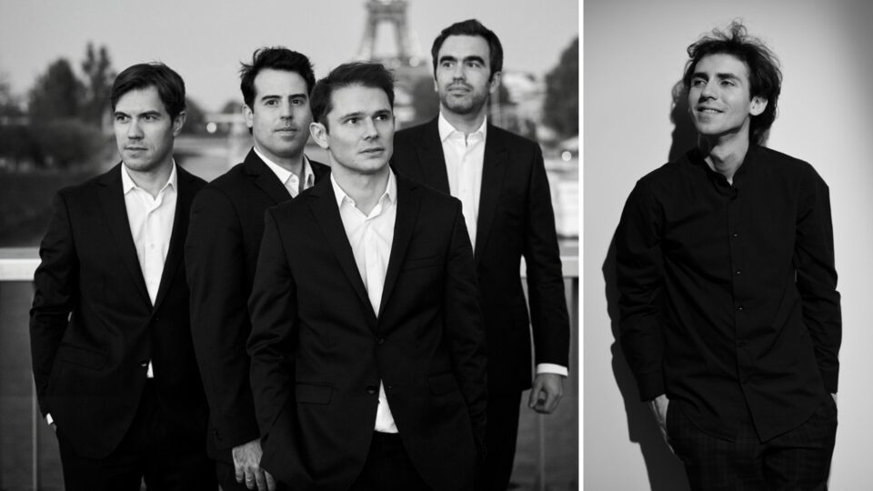 Jérome Bonnet, Sasha Gusov | © Quatuor Modigliani, Alexandre Kantorow Quatuor Modigliani, Alexandre Kantorow | © Quatuor Modigliani, Alexandre Kantorow