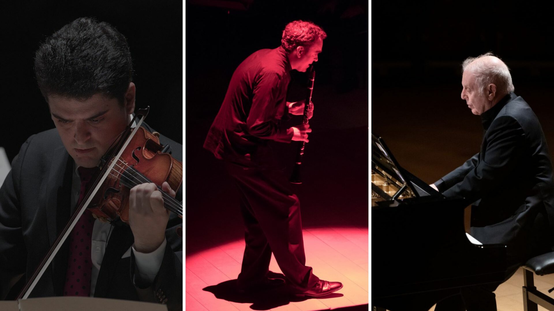 Michael Barenboim, Jörg Widmann, Daniel Barenboim | © N.N., Peter Adamik, N.N.